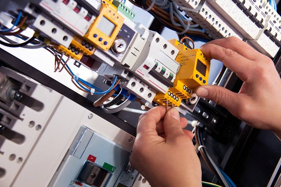 An industrial electrician’s workstation